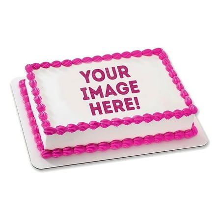 Custom Cake Edible Images, Make your Own Custom Cake Topper Edible Personalized Image (7.5"x10")
