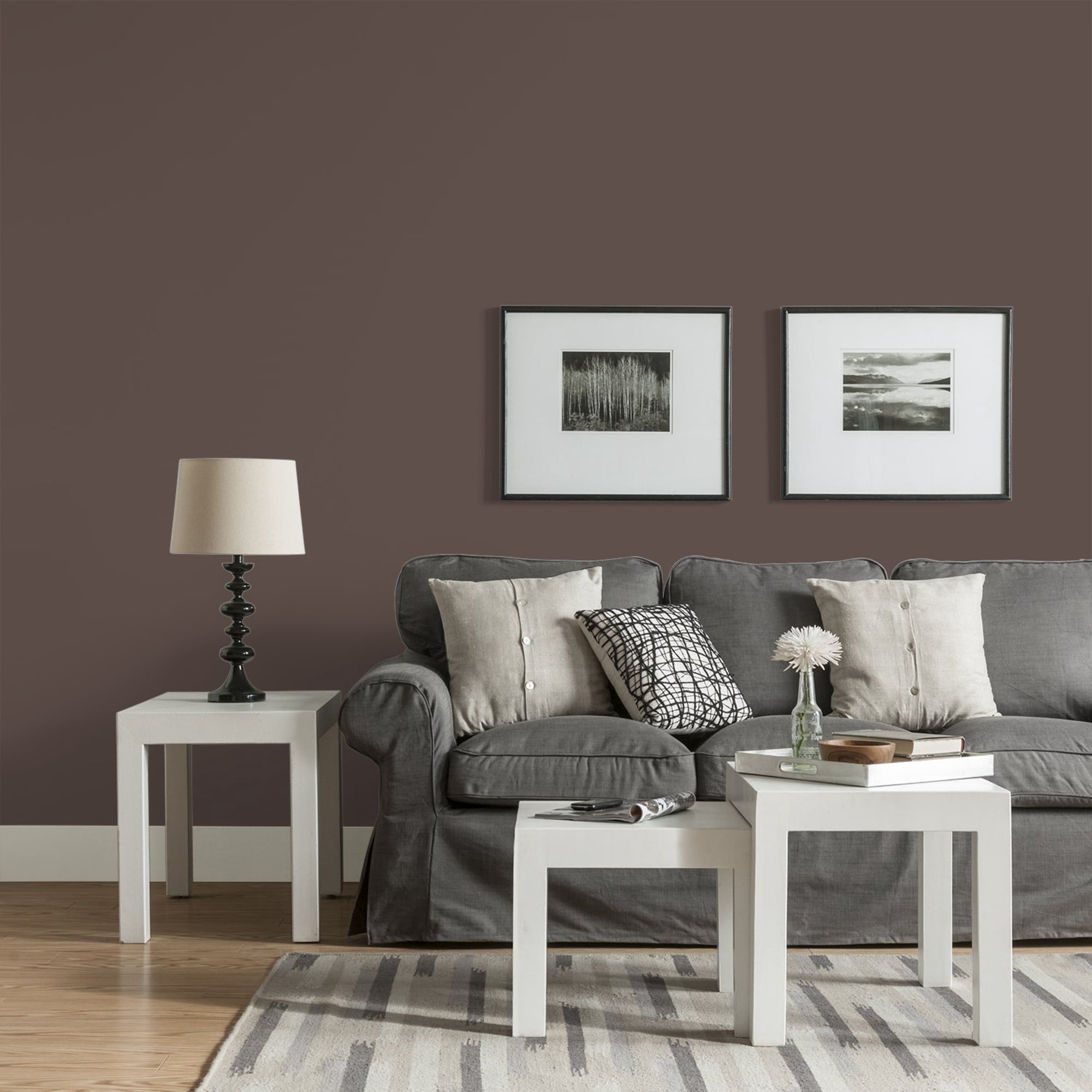 Glidden High Endurance Plus Chocolate Pretzel Eggshell Interior Paint and Primer, 1 Quart