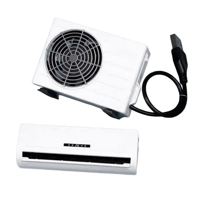 Siruishop Ensemble de Modèles de Climatiseur Miniature à l'Échelle 1/14 Jouet Ornement Réaliste Simulé Collection de Meubles de Maison de Poupée Sans Support
