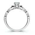 thumbnail image 3 of Pompeii 1Ct Diamond Vintage Halo Engagement Ring 14k White Gold Lab Grown (FG,VS), 3 of 4