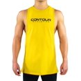 thumbnail image 2 of Contour Athletics Bodybuilding Tank Tops for Men, Stringer Muscle Fitness Tee for Gym Workout (Yellow), 2 of 4