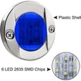 thumbnail image 4 of 4 Pack LED Boat Light 12V Round Marine Lamp LED Transom Mount Light for Boat Dec, 4 of 5