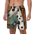 thumbnail image 1 of Fotbe Abstract Dalmatian Art Traje de Baño para Hombre – Shorts de Natación de Secado Rápido con Forro y Bolsillos-Small, 1 of 6
