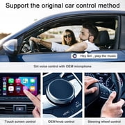 Wireless CarPlay Adapter 2024 Upgraded, Converts Factory Wired CarPlay to Wireless, Plug and Play Car Play Wireless Adapter Dongle, Compatible with iPhone Multi-User Seamless Connection, White