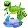 thumbnail image 1 of Set de flotador para piscina Sloosh con forma de dinosaurio y pavo real inflable, paquete de 2 Sloosh Sloosh, 1 of 7
