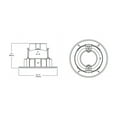 thumbnail image 2 of COOPER LIGHTING LED Retrofit Trim & Gimbal, White, 10-Watt, 4-In. RA406930WHR, 2 of 4