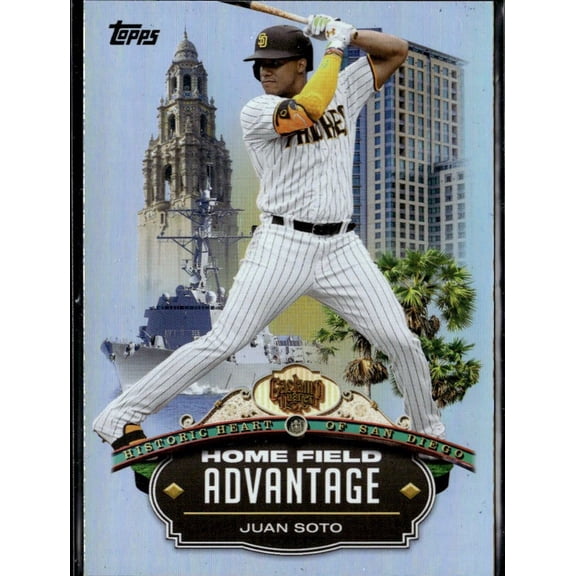 2023 Topps Home Field Advantage Baseball Card Juan Soto HA-2 San Diego Padres San Diego Padres MLB Baseball Trading Card
