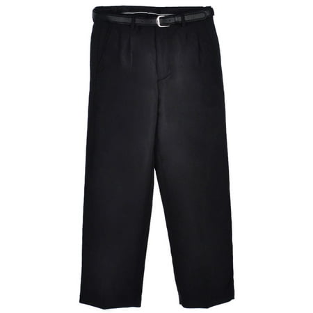 - Vittorino Big Boys' Husky Pleated Belted Dress Pants (Husky Sizes)