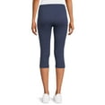 thumbnail image 3 of Athletic Works Women's Mid Rise Slim-Leg Capri Leggings, Sizes S-XXL, 3 of 6