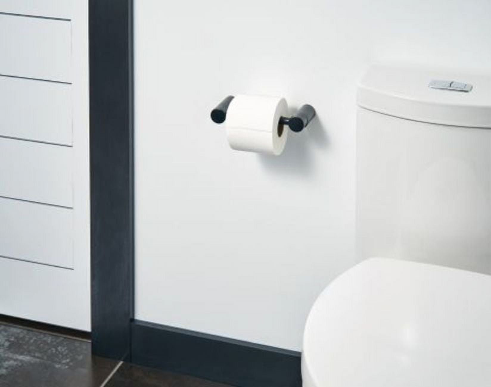 Moen Align Brushed Gold Pivoting Wall Mounted Modern Toilet Paper Holder for Bathroom, YB0408BG