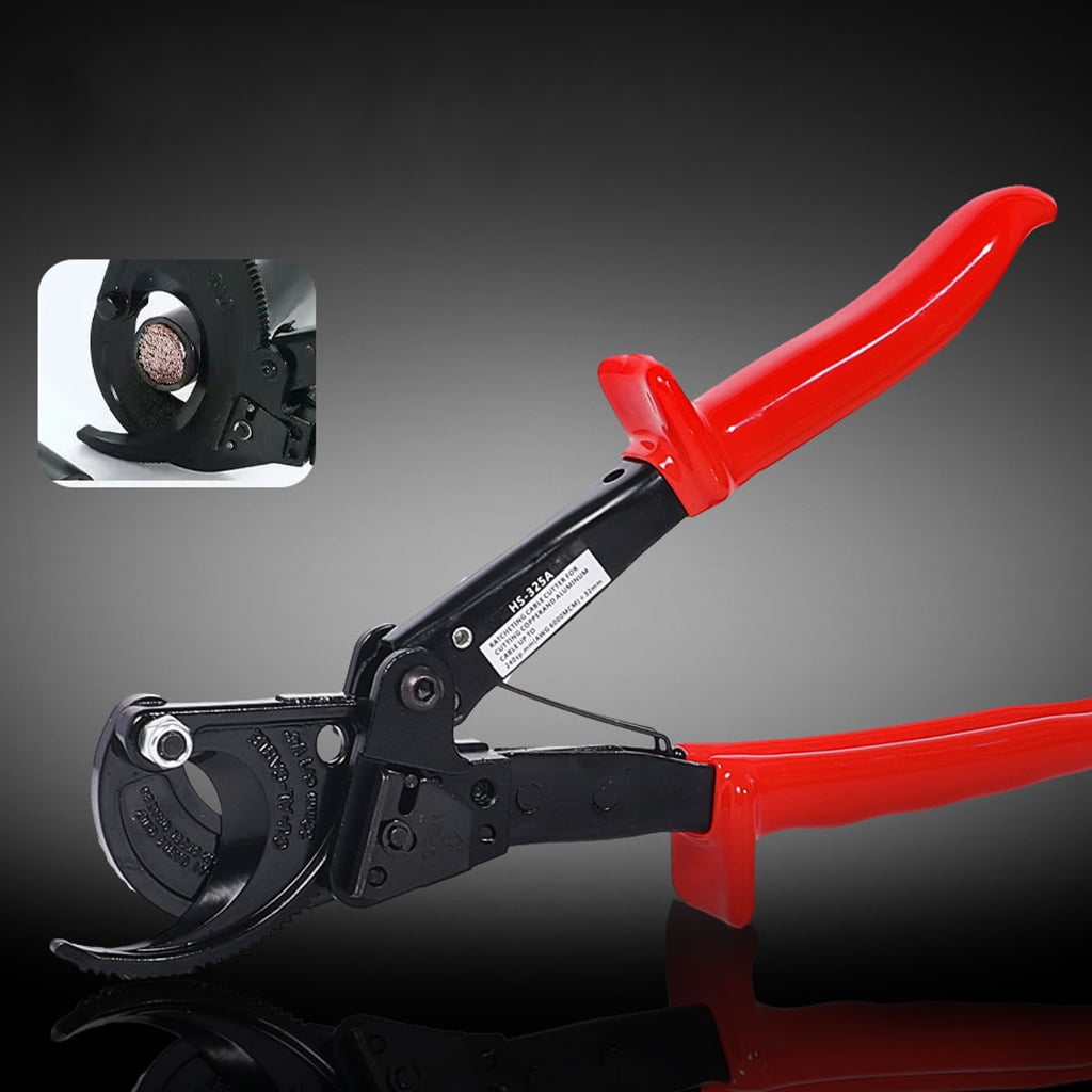 Ratcheting Cable Cutter Quick Release Ratcheting Wire Cable Cutter Cut with Comfortable Grip Handle Easy to Use Tool