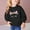 Black, variant on Bnwani Toddler Sweatshirt Cotton Long Sleeve Winter Sweatshirt Cute Printed Pullover