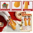 thumbnail image 6 of Funny Couple Socks Fuzzy Christmas Magnetic Mid-Calf Stockings for Women & Men - Novelty Xmas Gift for Friend (Yellow), 6 of 6