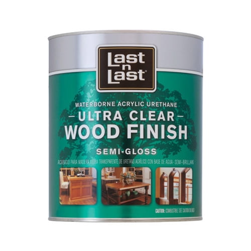 ABSOLUTE COATINGS GROUP 14004 Quart Clear SemiGloss Wood Finish