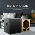 thumbnail image 3 of Sound Town METIS Series 2400 Watts 18" Powered PA/DJ Subwoofer with Class-D Amplifier, Painting Plywood, Black (METIS-PRO18AS), 3 of 8
