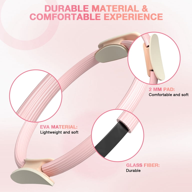 Pilates Ringset, 15''/38cm magische cirkel met dubbele gewatteerde Pilates Ringset, 15''/38cm magische cirkel met dubbele gewatteerde