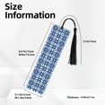 thumbnail image 3 of Kdxio Vintage Blue Print Metal Tassel Bookmarks,Perfect Gift for Art Lovers and Bookworms Metal Bookmarks for Women, 3 of 8