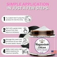 thumbnail image 3 of Magnesium Cream for PMS, Cramps, Menopause, Peperminty Cycle Support scent, 4oz USA Made, 3 of 9