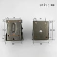 thumbnail image 3 of weibbin 90 Degree Invisible Locking Folding Hinge for Table Leg Connection, Copper Furniture Hardware, 3 of 8