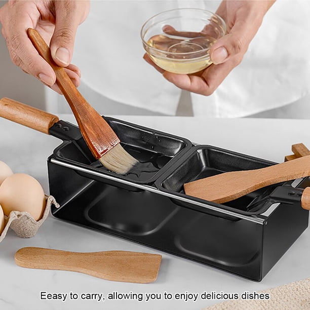 Sartén Para Derretir Queso - 4 Unidades Antiadherentes Con Espátulas, Ideal Para Tortillas, Huevos Y Barbacoa