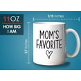 thumbnail image 6 of Child Mug White 11oz - Mom's Favorite - Family Daughter Son Children Mother's Day Birthday, 6 of 7