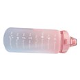 thumbnail image 4 of Sports Water Bottle, Gradient Color Toxic Free Straw Bottle 2000ml One Click Open with Handle for Running for Cycling Purple,Light Blue,Light Green,Pink, 4 of 7
