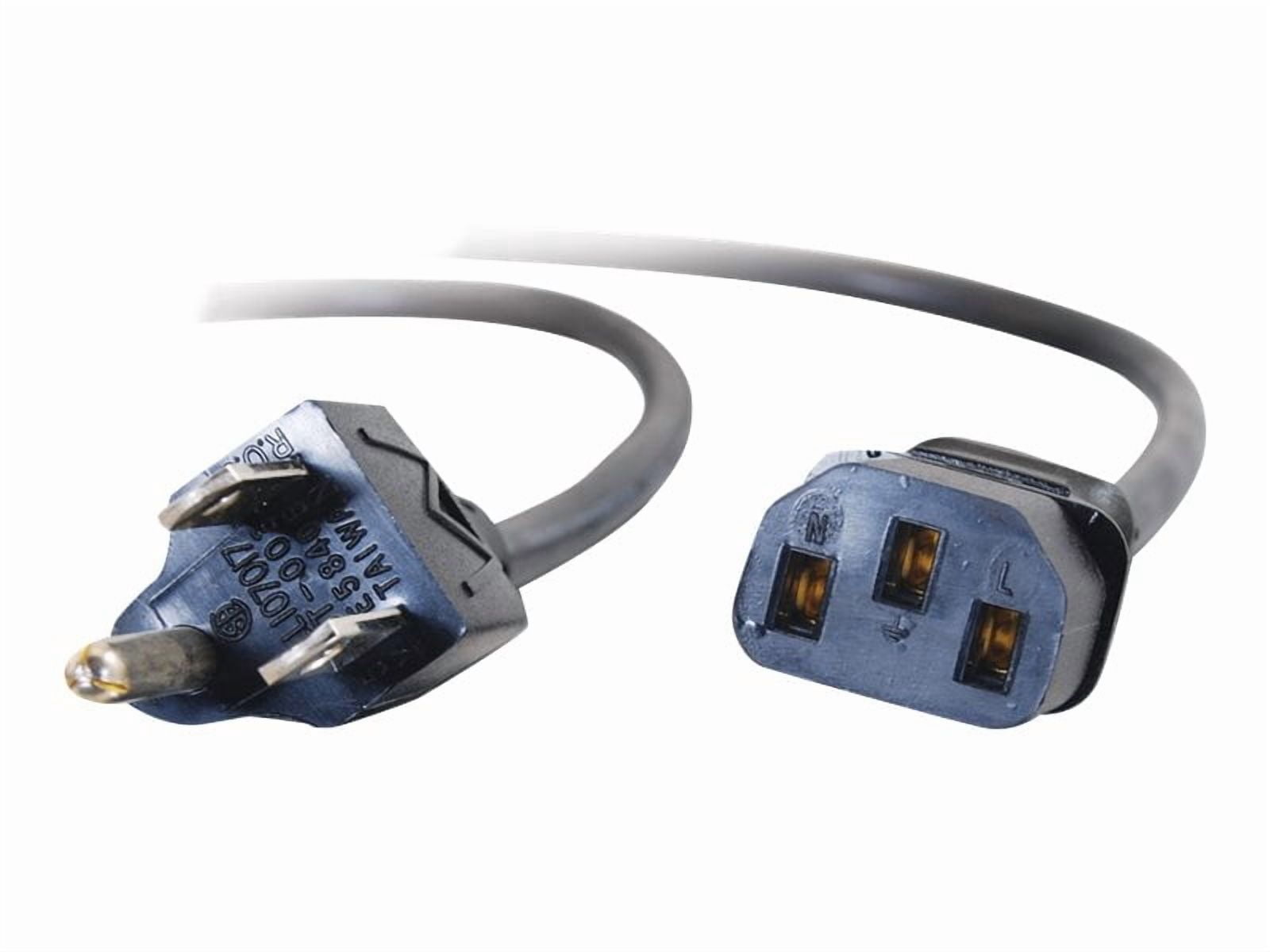 C2G 6ft 14 AWG Premium Universal Power Cord (NEMA 5-15P to IEC320C13) - power cable - 6 ft