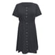 thumbnail image 4 of Vestido largo hasta la rodilla con botones y cuello redondo de manga corta, informal, cómodo, a la moda para mujer Pompotops  ghjkhdj12993, 4 of 5