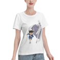 thumbnail image 2 of Women's Basic Short Sleeve T-Shirt Conan and Kaito Kidd, 2 of 6