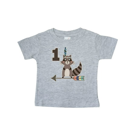 

Inktastic 1st Birthday Raccoon 1 Year Old Gift Baby Boy or Baby Girl T-Shirt