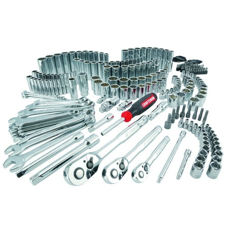 Craftsman 1/4, 3/8 and 1/2 in. drive Metric and SAE 6 and 12 Point Mechanics Tool Set 308 pc.