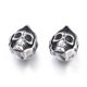 thumbnail image 1 of Halloween 304 Stainless Steel Beads Skull Head Antique Silver 13x10.5x9mm Hole: 2mm, 1 of 2