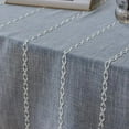 thumbnail image 3 of Nvzi Linen Table Cloth Cotton Linen Blue Tablecloth for Rectangle Tables, Heavy Weight Washable Farmhouse Soft Tablecloth for Kitchen Dinning Party (Light Blue, 53 x 98 Inch), 3 of 5