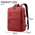 thumbnail image 2 of Mochila para computadora portátil, mochilas de viaje para computadoras portátiles con puerto de carga USB, mochila universitaria, bolsa para computadora, roja, 2 of 6