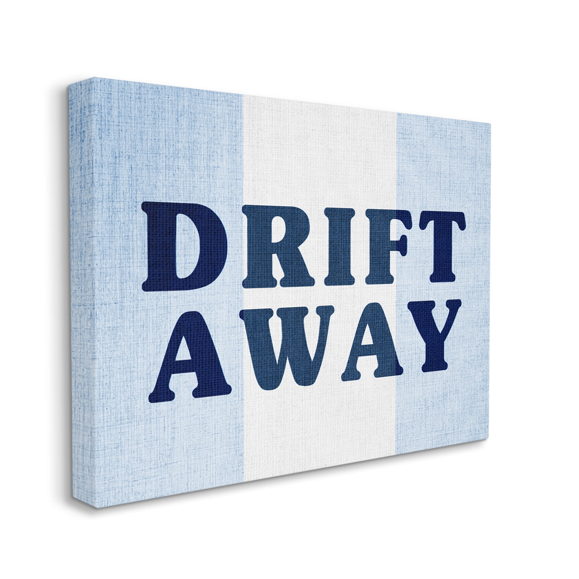 Stupell Industries Drift Away on Stripes Nature Painting Gallery Wrapped Canvas Art Print Wall Art, 30 x 24