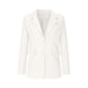 thumbnail image 4 of Blazer informal de negocios para mujer, chaqueta de trabajo de manga larga con abertura frontal y hombreras, moda de otoño 2024, 4 of 8