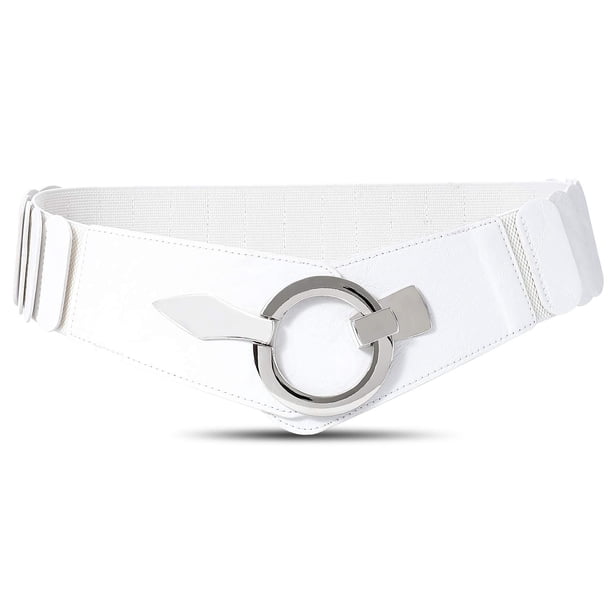 Cinturón elástico ancho para mujer, cinturón de cadera vintage de moda