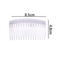 thumbnail image 2 of 12 peines de plástico con 16 dientes para el pelo, peines laterales, clips para velo de novia, peines para mujeres y niñas, accesorios para el cabello, transparente, 2 of 3