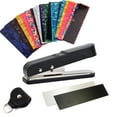 thumbnail image 1 of Graflsoa Custom Guitar Pick Maker Kit with Punch Tool, Leather Holder, and 27 Pick Strips - Perfect DIY Gift for Musicians (Set B), 1 of 6