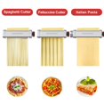 thumbnail image 3 of HOZODO - Accesorio de pasta para mezclador KitchenAid, incluye rodillo de hoja de pasta, cortador de espaguetis, 3 piezas para accesorio de pasta, 3 of 5