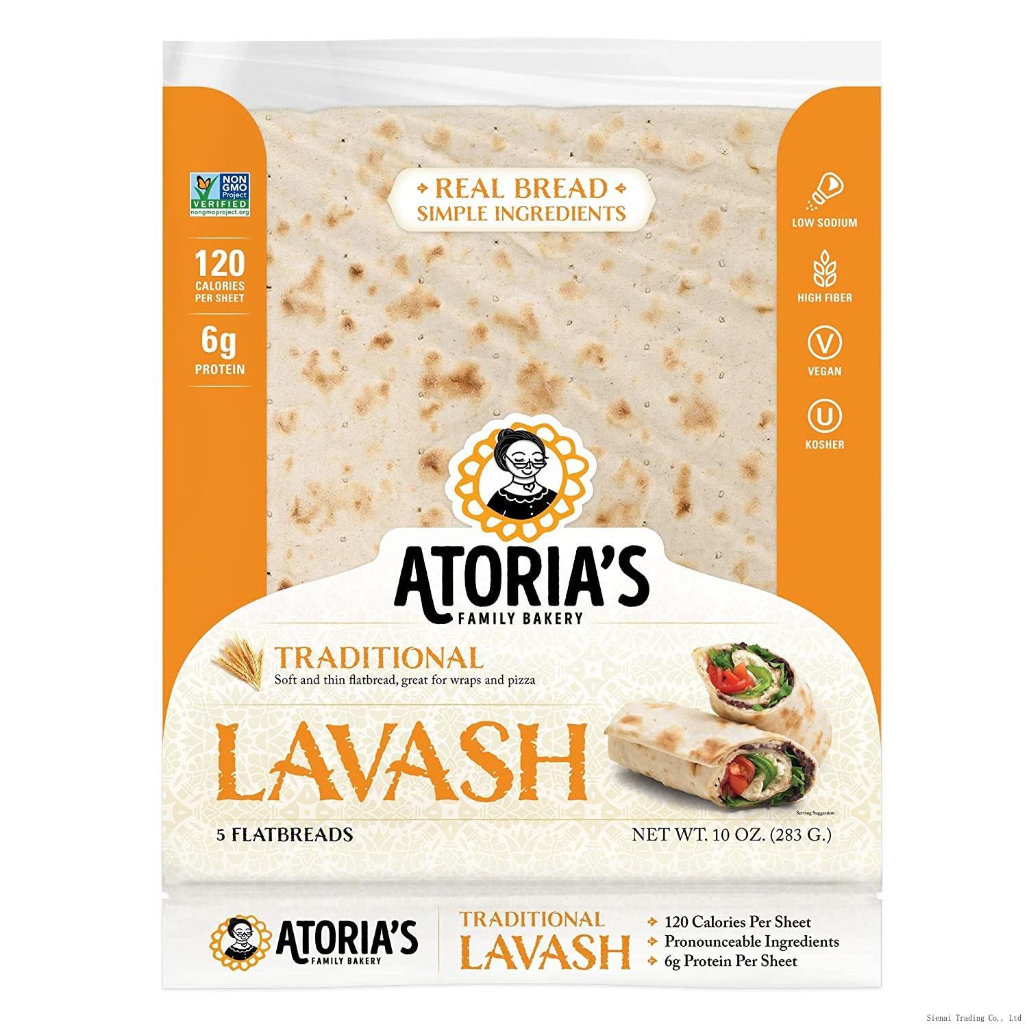 Traditional Lavash Flatbread 10Packs Of 5 Flatbread (50 Flatbread