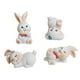thumbnail image 3 of 4 figuras de conejo en miniatura de resina para decorar el salpicadero del coche, para tartas y decoración del hogar. Blanco, 3 of 9