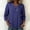 Blue plus size button down shirts a1, variant on thefmos Women Plus Size Fall Spring Collared 3/4 Sleeve Button Down Blouses Dressy Casual V Neck Tunic Tops Loose Fit Solid Basic Shirts for Work Vacation, Blue L