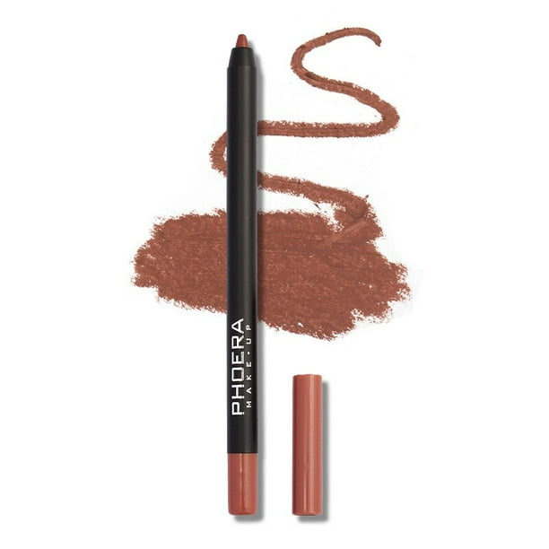 Delineador de labios marrón mate resistente al agua, lápiz labial Sexy hidratante de larga duración, 12 colores, maquillaje de labios Natural, cosmético para mujer