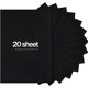 thumbnail image 3 of 20 hojas de cartulina negra de 8,5 x 11, 250 g/m²/92 lb de papel de cartulina negra para hacer tarjetas navideñas, papel artesanal negro para invitaciones, impresión estacionaria, suministros para álb, 3 of 4