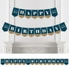 Twinkle Twinkle Little Star - Birthday Party Bunting Banner - Blue Party Decorations - Happy Birthday
