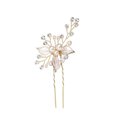 thumbnail image 2 of 4 peinetas de boda para novia, pinzas para el pelo de boda, joyería para el pelo de boda, accesorios para el cabello de cristal de perlas para mujeres y niñas, dorado, 2 of 5