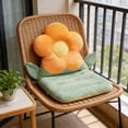 thumbnail image 4 of Coussin de Chaise Intégré en Forme de Fleur 17,72 Po Dossier Intégré Protection de la Taille Haute Résilience Rembourrage Toutes Saisons Soulagement de la Pression sur les Hanches pour Bureau Assise Prolongée Maison Étude Chaise de Salle à Manger Chaise de Bureau, 4 of 6