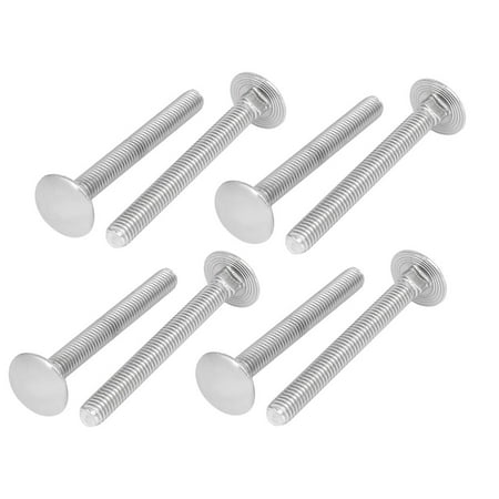 

Unique Bargains M6x55mm 304 Stainless Steel Fully Thread Square Neck Carriage Bolts DIN603 8pcs