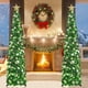 thumbnail image 2 of Árbol de Navidad HMASYO 1,5 m con luces y oropel verde, 2 of 9
